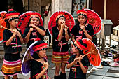 Chiang Mai - Wat Phra That Doi Suthep. Children in traditional costumes. 